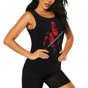 Deadpool Katana Splash Tank Top