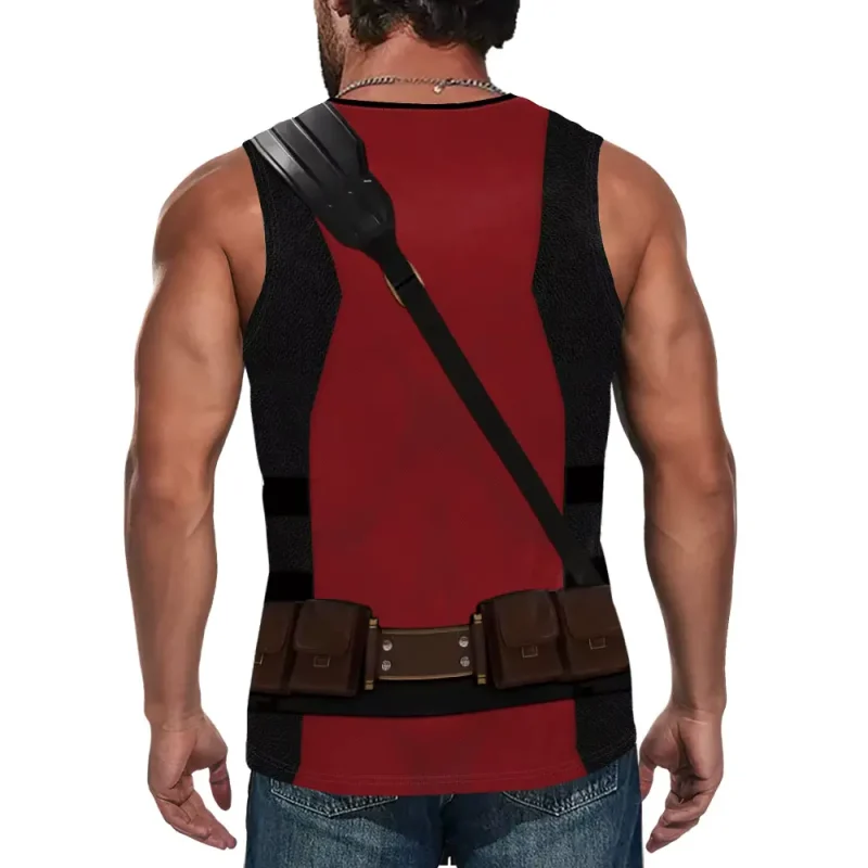 Deadpool Costume Sleeveless Top - Merc Style for Summer - Image 3