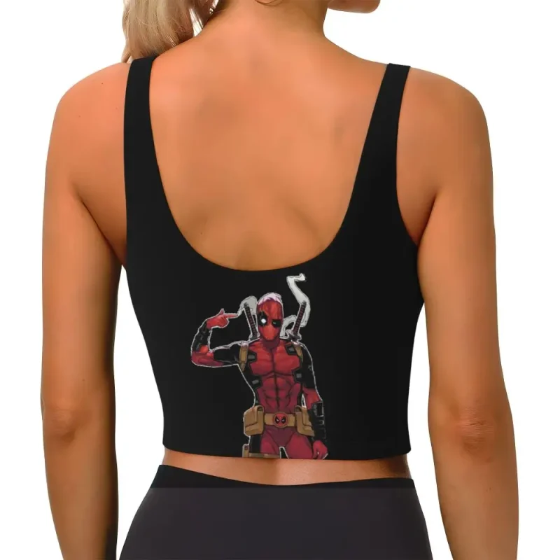 Deadpool Pointing Head Crop Top - Think Inside the Box - Image 6