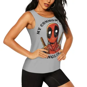 "My Common Sense is Tingling" Deadpool Tank Top
