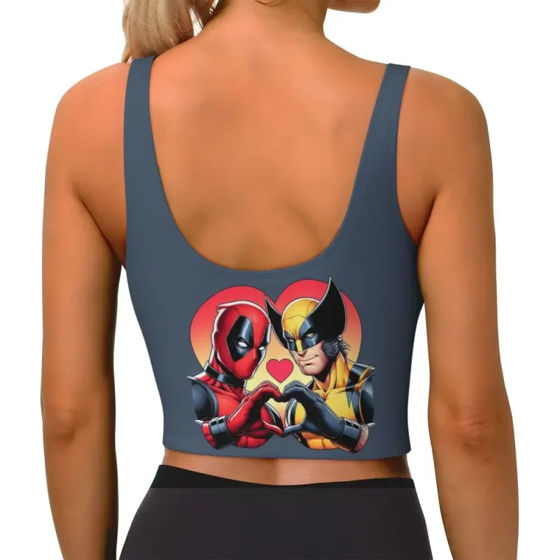 Deadpool & Wolverine Heart Crop Top - Dynamic Duo Love - Image 6