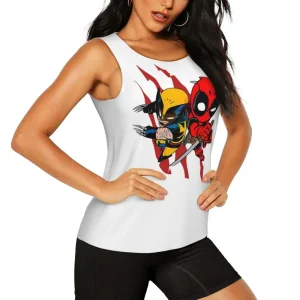 Cartoon Deadpool & Wolverine Tank Top