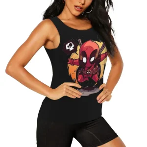 Chibi Deadpool Tank Top - Adorable Merc with a Mouth