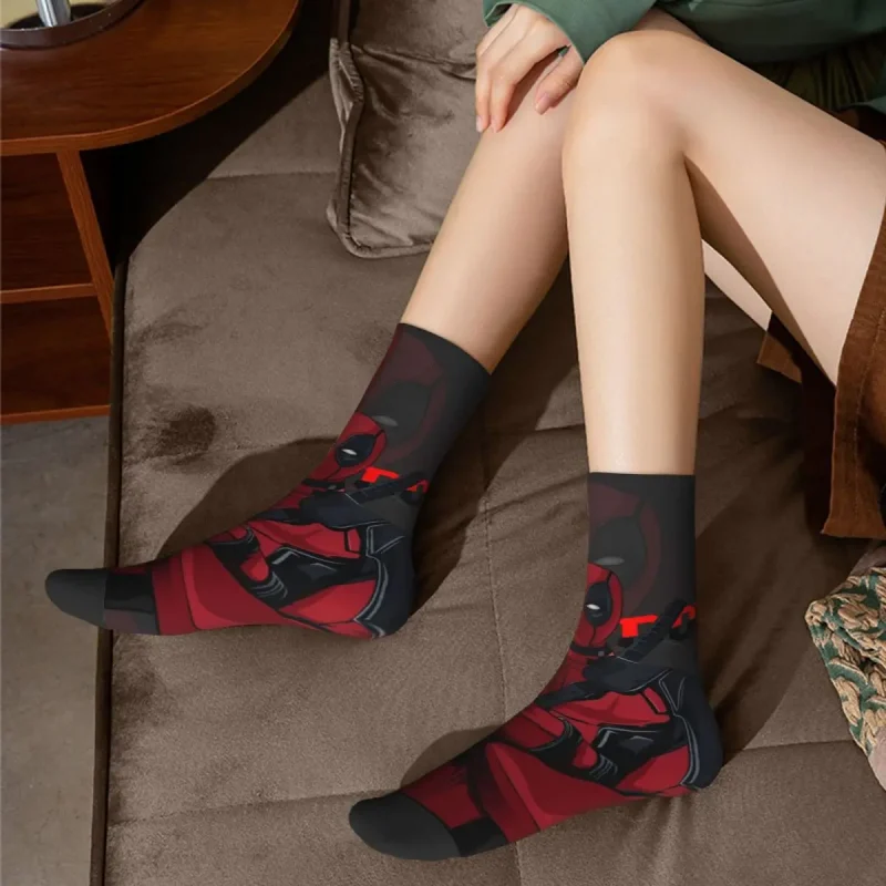 Red Shade Deadpool Socks - Image 3