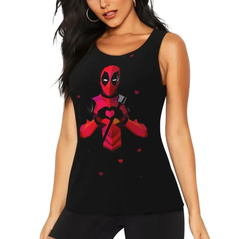 Deadpool Heart Tank Top - Image 2