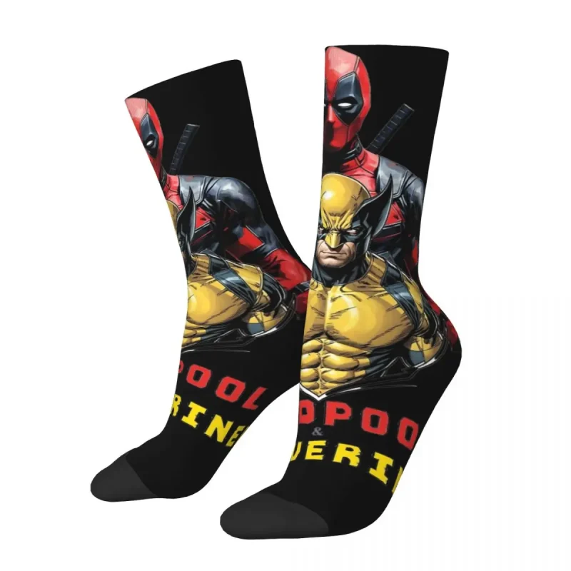 Detailed Deadpool & Wolverine Socks - High-Res Hero Footwear - Image 4