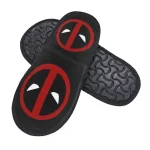 Deadpool Logo Slippers: Double the Icon Comfort