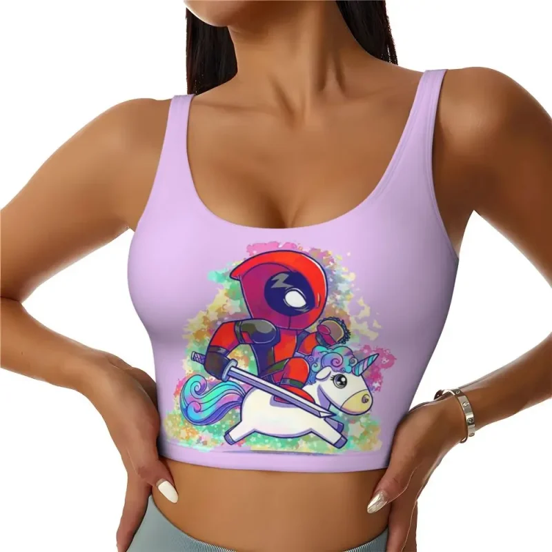 Deadpool Comic Pose Crop Top - Image 4