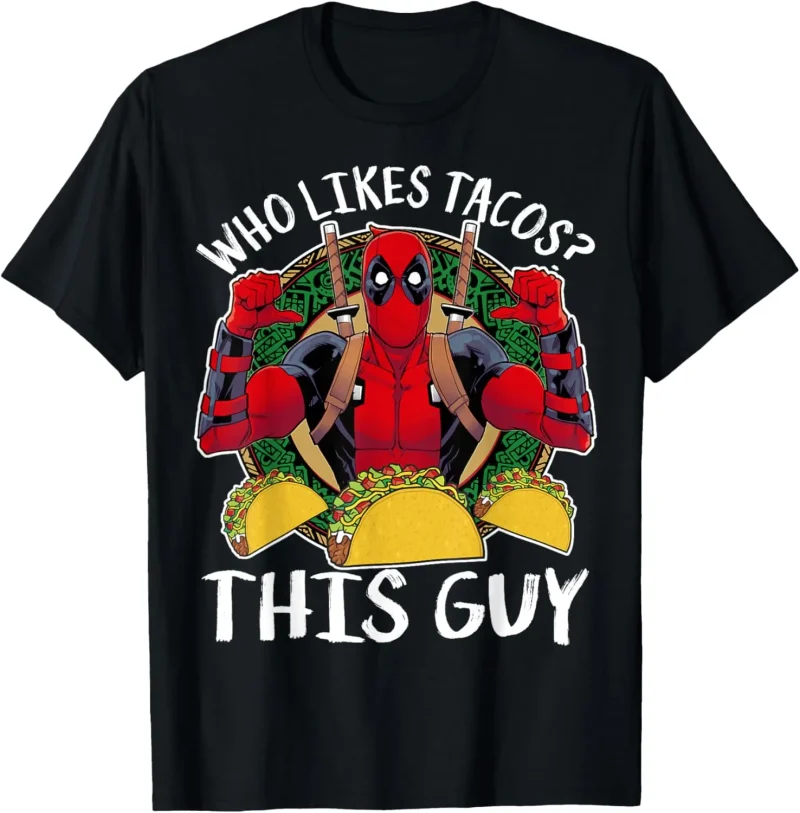 Deadpool T-Shirt "Who Likes TACOS? THIS GUY"