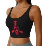 Deadpool Geometric Heart Crop Top - Affectionate Merc