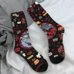 Deadpool Doodle Socks - Whimsical Merc Footwear