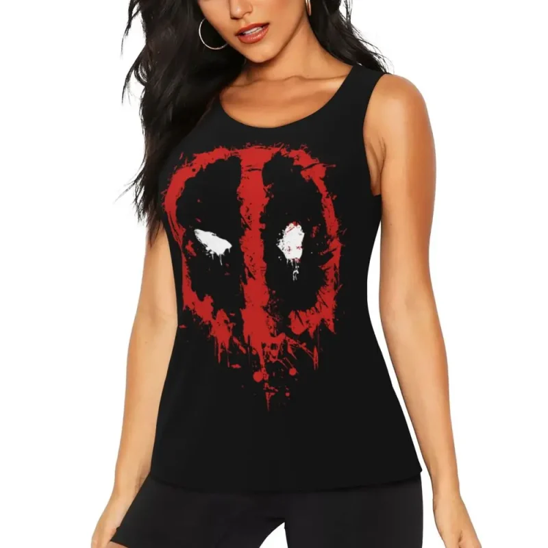 Deadpool Red and Black Tank Top - Image 3