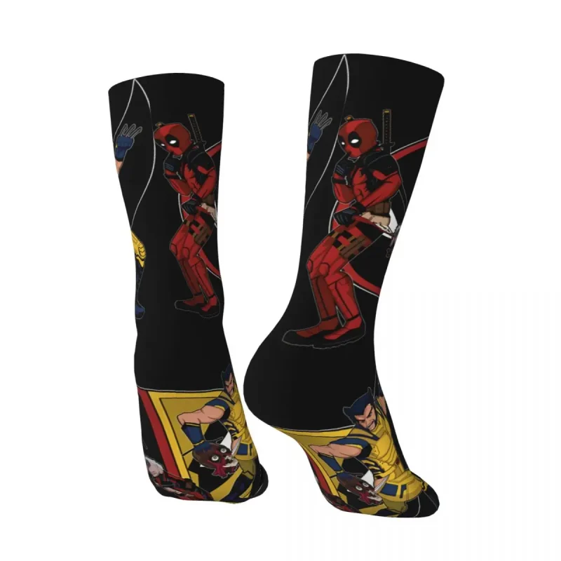 Detailed Deadpool & Wolverine Socks - High-Res Hero Footwear - Image 5