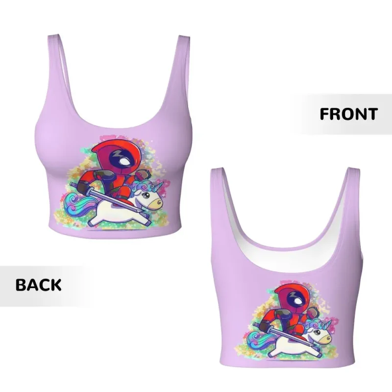 Deadpool Comic Pose Crop Top - Image 5
