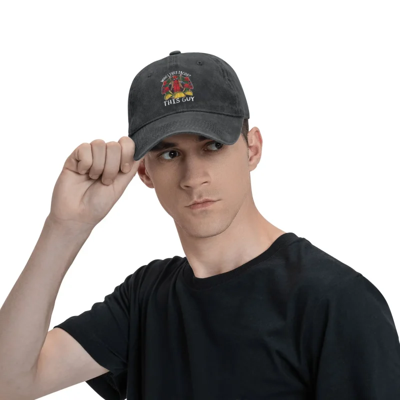 Deadpool "Who Likes Tacos?" Baseball Cap - Foodie Merc Style - Image 6