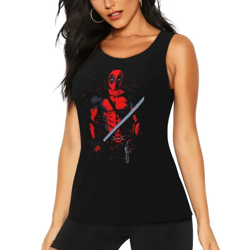 Deadpool Katana Splash Tank Top - Image 2