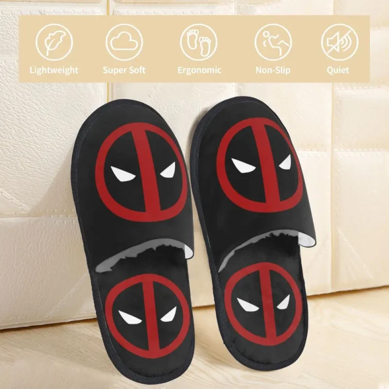 Deadpool Logo Slippers: Double the Icon Comfort - Image 5