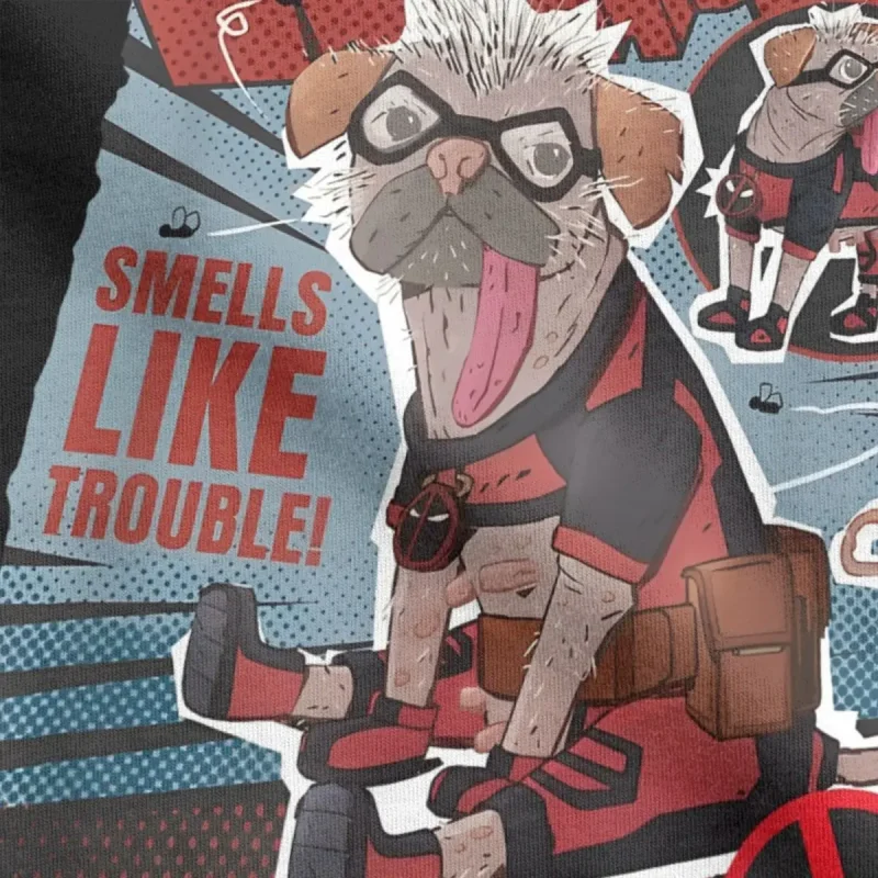 Dogpool "Smells Like Trouble!" T-shirt - Image 3