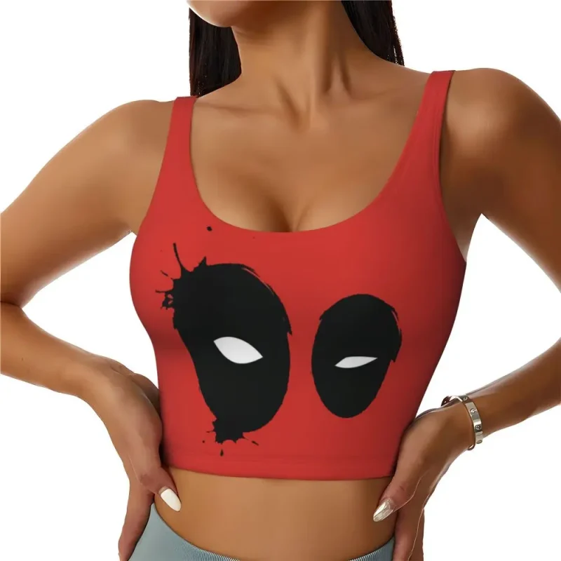 Deadpool Mask Crop Top - Iconic Merc Style - Image 3