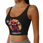 Chibi Deadpool Crop Top - Adorable Merc Style