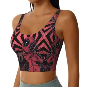 Deadpool Heart Hands Crop Top