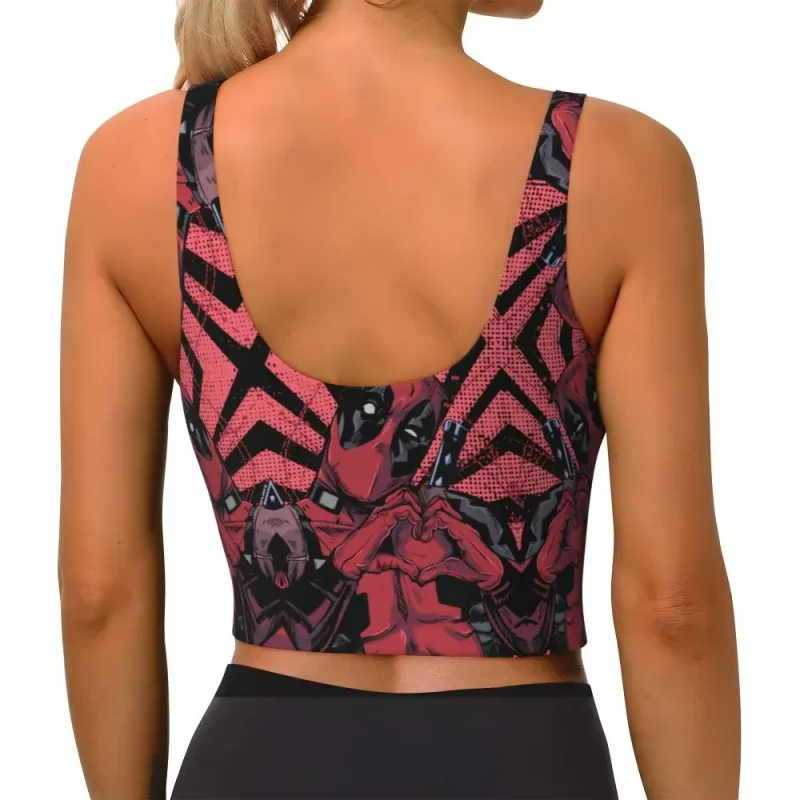 Deadpool Heart Hands Crop Top - Image 6