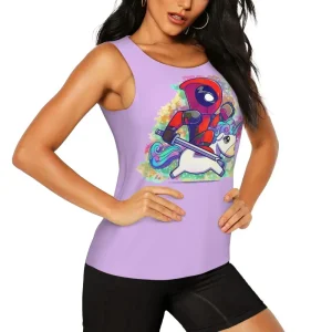 Deadpool Unicorn Ride Tank Top