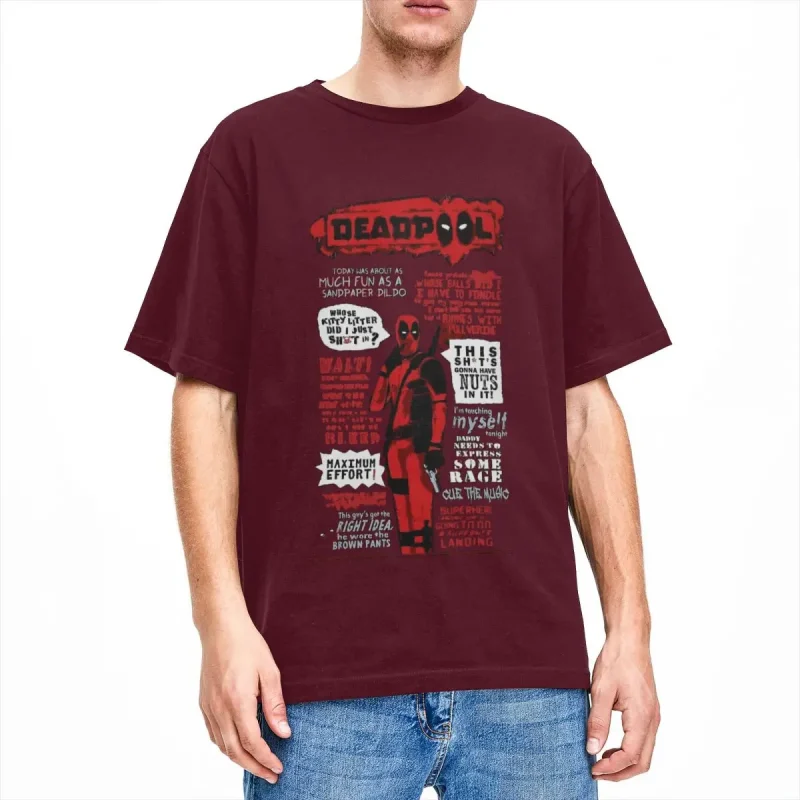 Deadpool Iconic Quotes T-shirt - Image 12