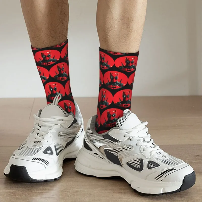 Deadpool Silhouette Pattern Socks - Repeating Merc Style - Image 3