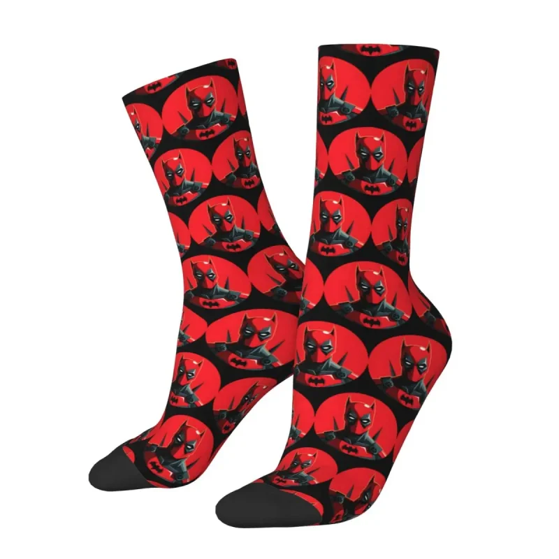 Deadpool Silhouette Pattern Socks - Repeating Merc Style - Image 4