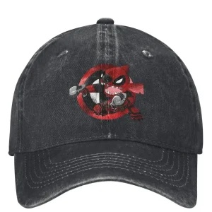 Deadpool Stitch Mashup Cap - Ohana Means Maximum Effort