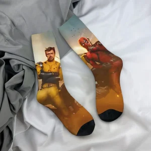 Movie Scene Deadpool & Cable Socks