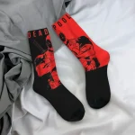 Red & Black Deadpool Socks