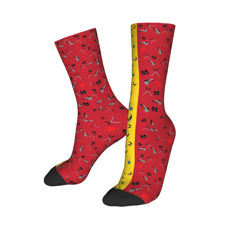 Deadpool & Wolverine Icons Pattern Socks - Image 4