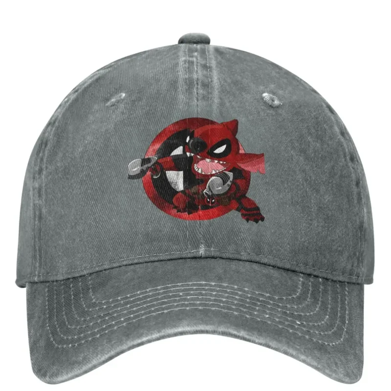 Deadpool Stitch Mashup Cap - Ohana Means Maximum Effort - Image 8