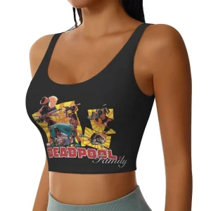 Deadpool Family Crop Top - Whimsical Merc Ensemble