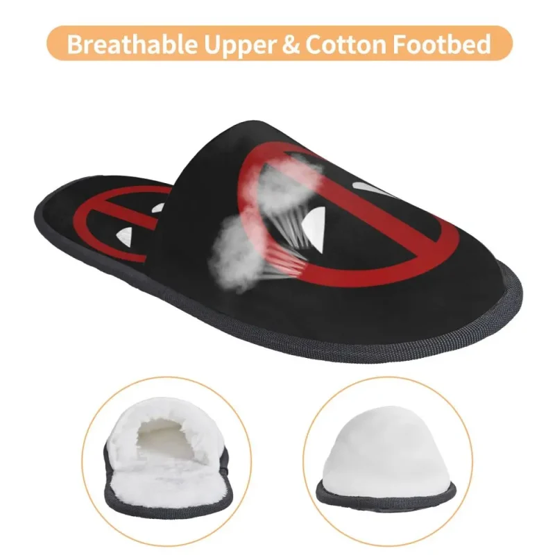 Deadpool Logo Slippers: Double the Icon Comfort - Image 4