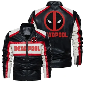 Deadpool Black Leather Jacket – Bold & Versatile Style