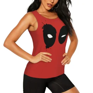 Deadpool Katana Splash Logo Tank Top