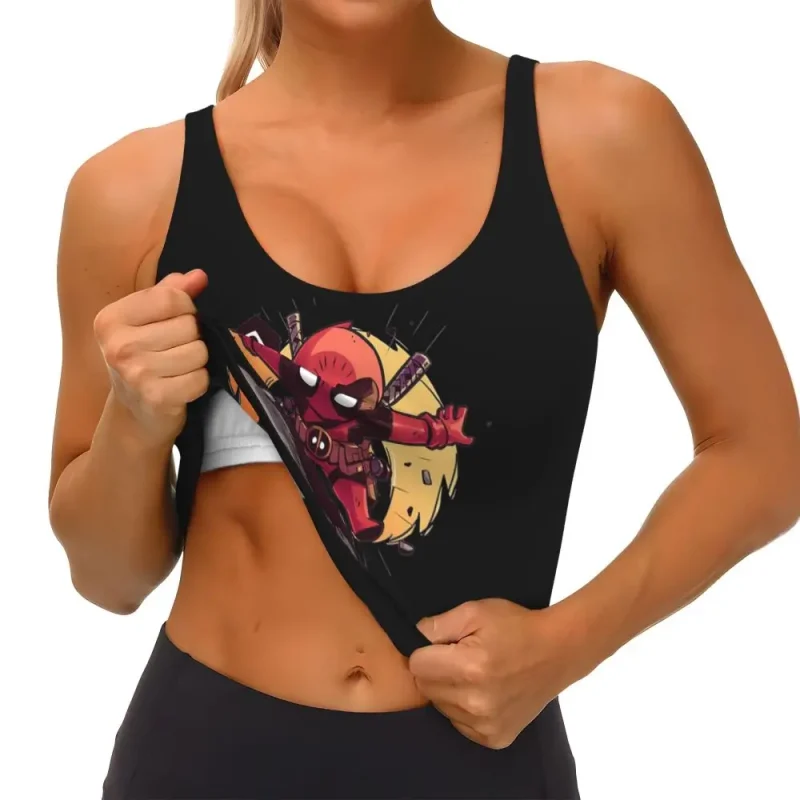 Chibi Deadpool Crop Top - Adorable Merc Style - Image 3