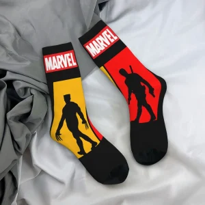 Marvel Silhouettes Deadpool & Wolverine Socks