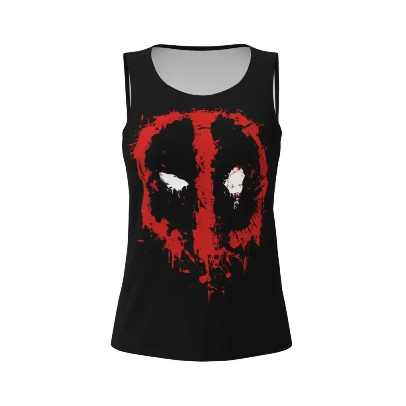 Deadpool Red and Black Tank Top - Image 5