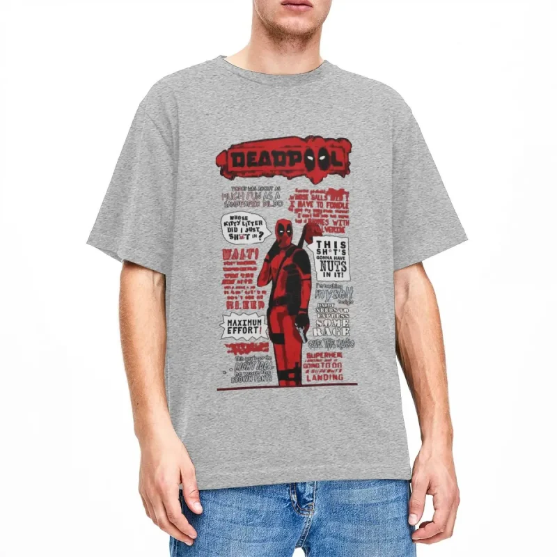 Deadpool Iconic Quotes T-shirt - Image 10