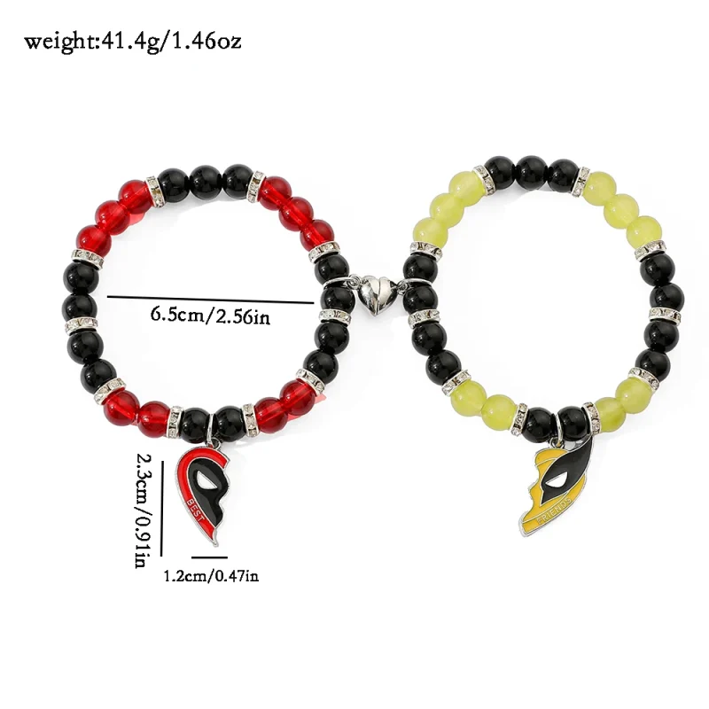 Deadpool & Wolverine Magnetic Friendship Bracelets - Image 3