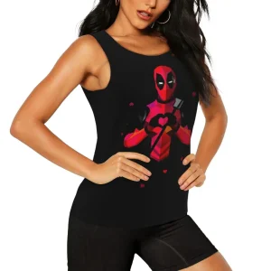 Deadpool Heart Tank Top