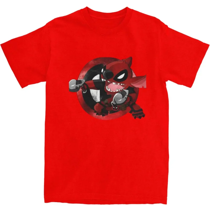 Stitch Meets Deadpool T shirt - Image 10