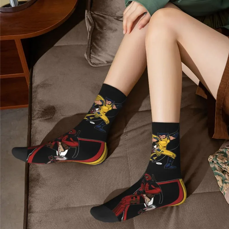 Detailed Deadpool & Wolverine Socks - High-Res Hero Footwear - Image 3
