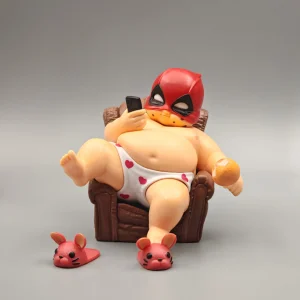 Lazy Deadpool Figure on Chair