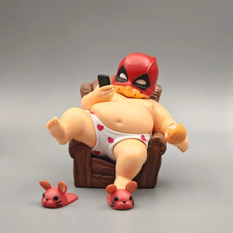 Lazy Deadpool Figure on Chair