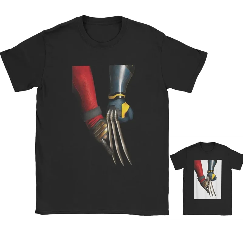 Deadpool T-Shirt & Wolverine Iconic Hand Touch - Image 2
